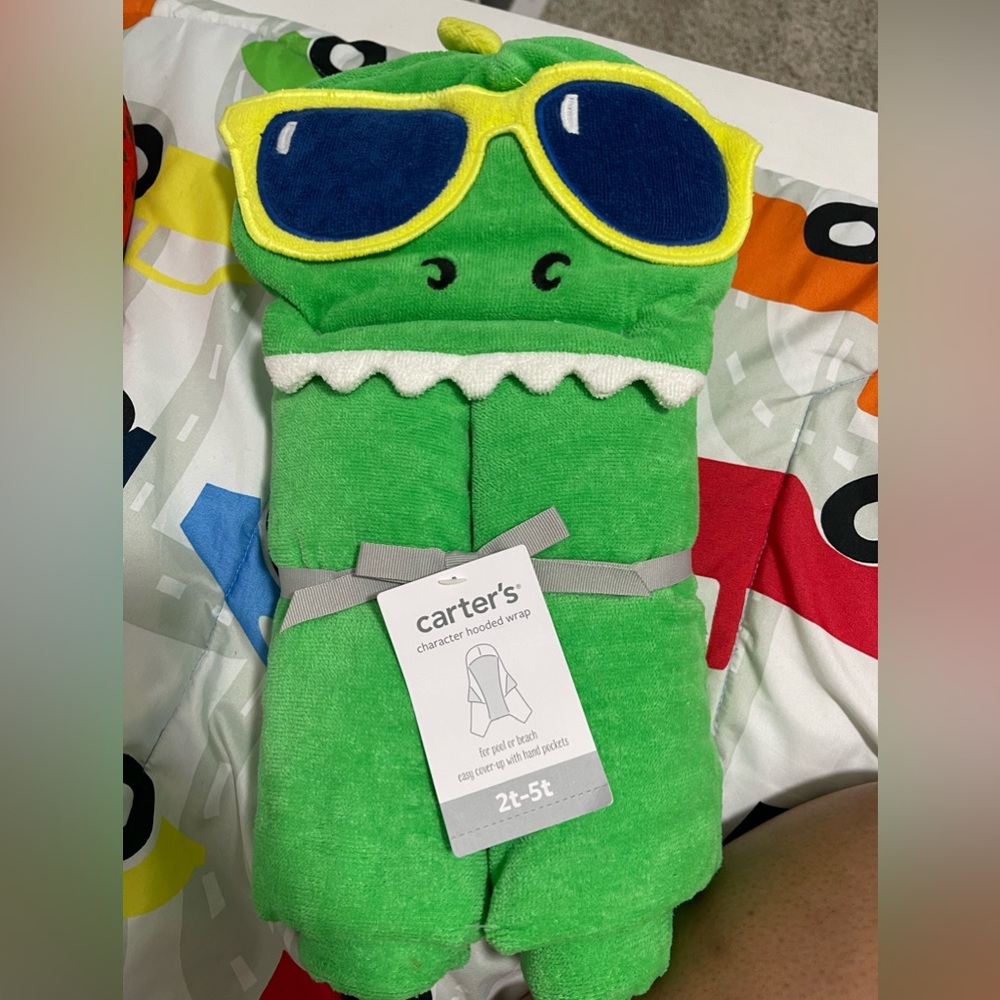 NWT Carter’s Character Hooded Wrap Towel